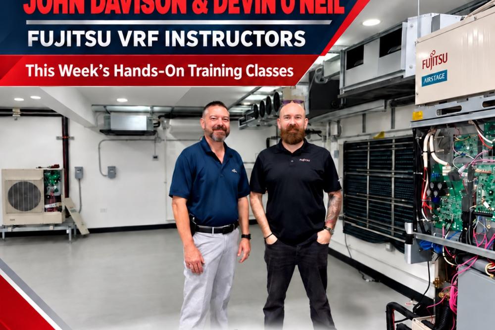 Fujitsu VRF Certification Training Class 1 at the Bob Kayser Training Center on Oahu