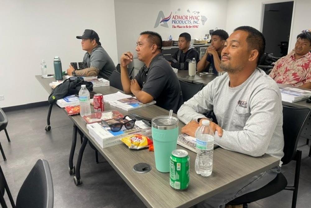 Fujitsu VRF Certification Training Class 1 at the Bob Kayser Training Center on Oahu