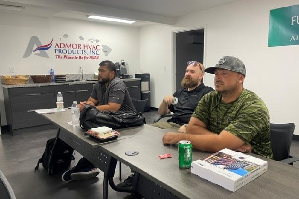 Fujitsu VRF Certification Training Class 1 at the Bob Kayser Training Center on Oahu