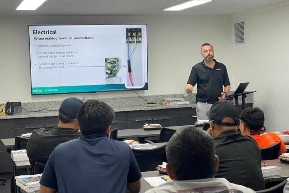 Fujitsu VRF Certification Training Class 1 at the Bob Kayser Training Center on Oahu