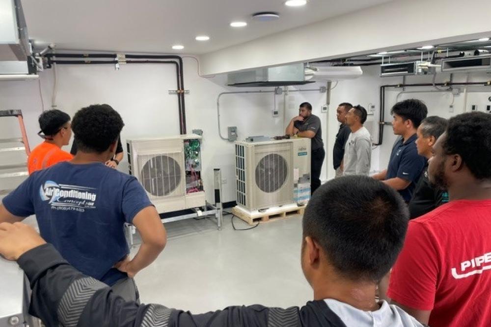 Fujitsu VRF Certification Training Class 1 at the Bob Kayser Training Center on Oahu