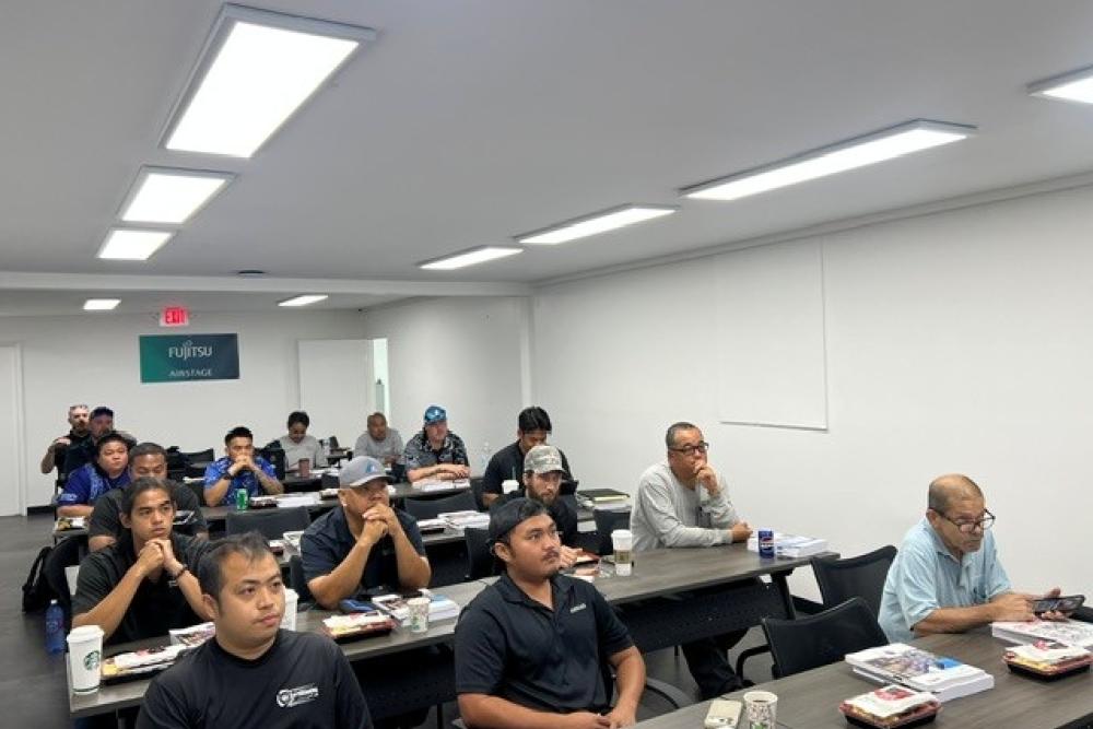 Fujitsu VRF Certification Training Class 1 at the Bob Kayser Training Center on Oahu
