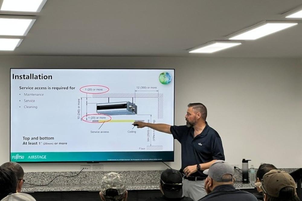 Fujitsu VRF Certification Training Class 1 at the Bob Kayser Training Center on Oahu