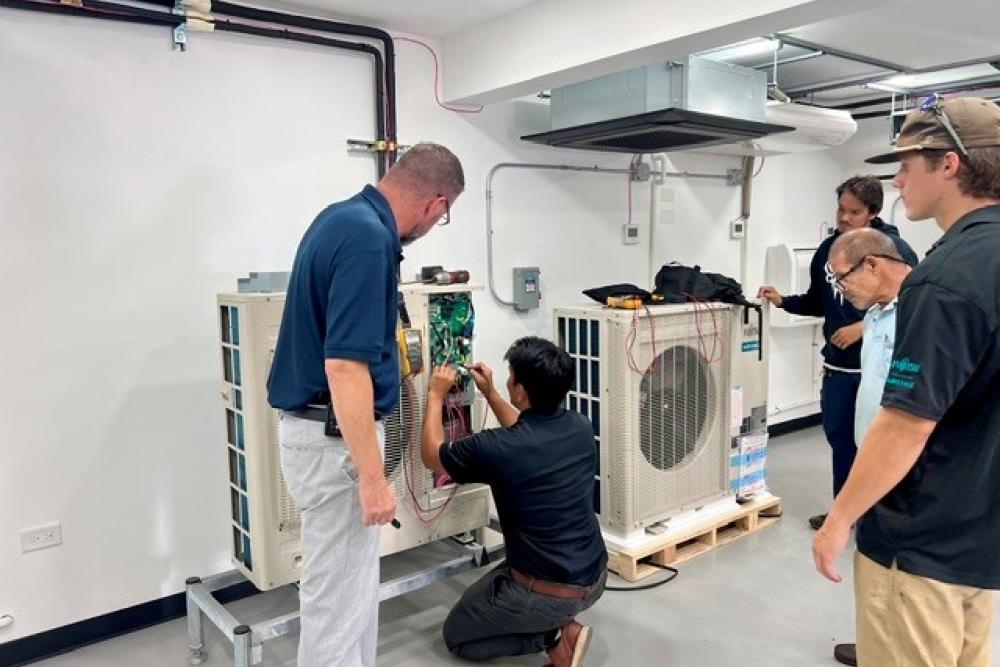Fujitsu VRF Certification Training Class 1 at the Bob Kayser Training Center on Oahu