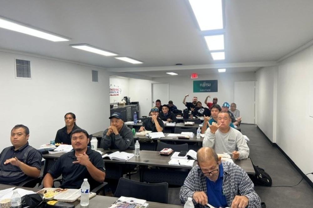 Fujitsu VRF Certification Training Class 1 at the Bob Kayser Training Center on Oahu