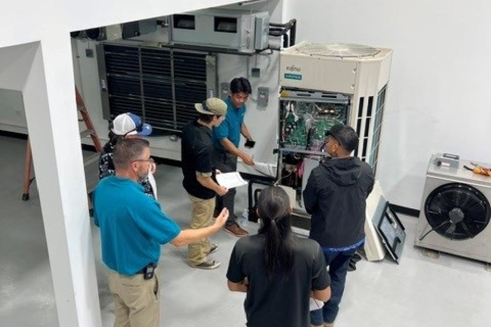 Fujitsu VRF Certification Training Class 1 at the Bob Kayser Training Center on Oahu