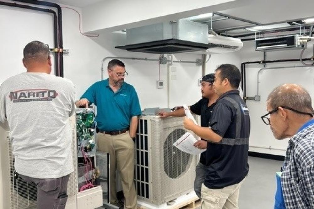 Fujitsu VRF Certification Training Class 1 at the Bob Kayser Training Center on Oahu
