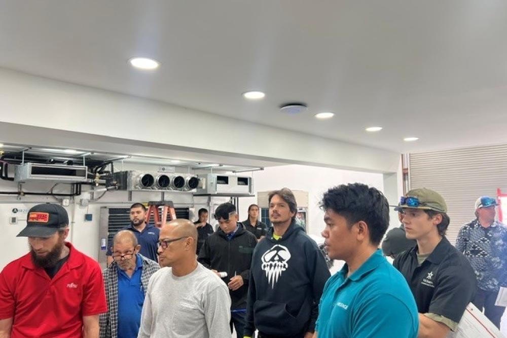 Fujitsu VRF Certification Training Class 1 at the Bob Kayser Training Center on Oahu