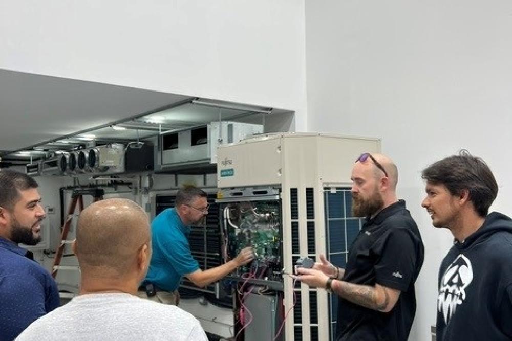 Fujitsu VRF Certification Training Class 1 at the Bob Kayser Training Center on Oahu