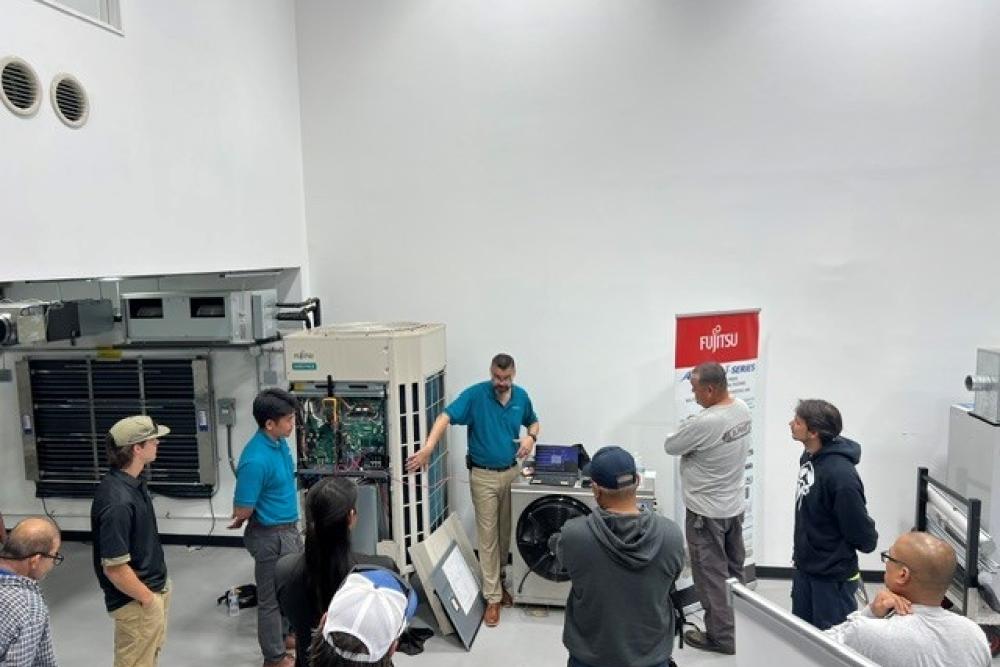 Fujitsu VRF Certification Training Class 1 at the Bob Kayser Training Center on Oahu