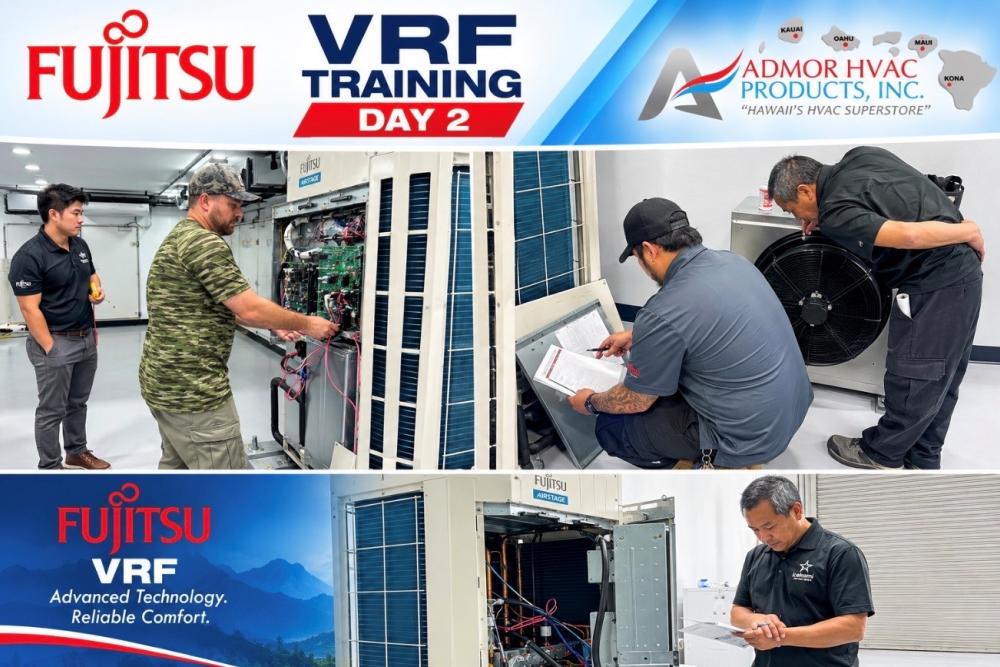 Fujitsu VRF Certification Class 2 hands-on training at the Bob Kayser Training Center