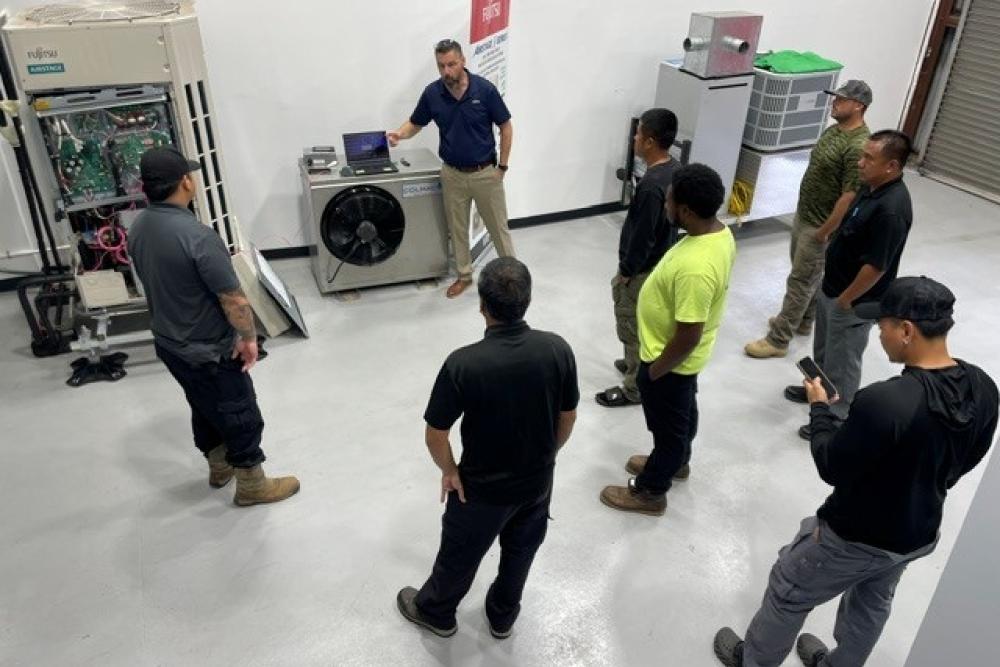 Fujitsu VRF Certification Class 2 hands-on training at the Bob Kayser Training Center