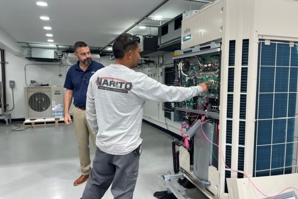 Fujitsu VRF Certification Class 2 hands-on training at the Bob Kayser Training Center