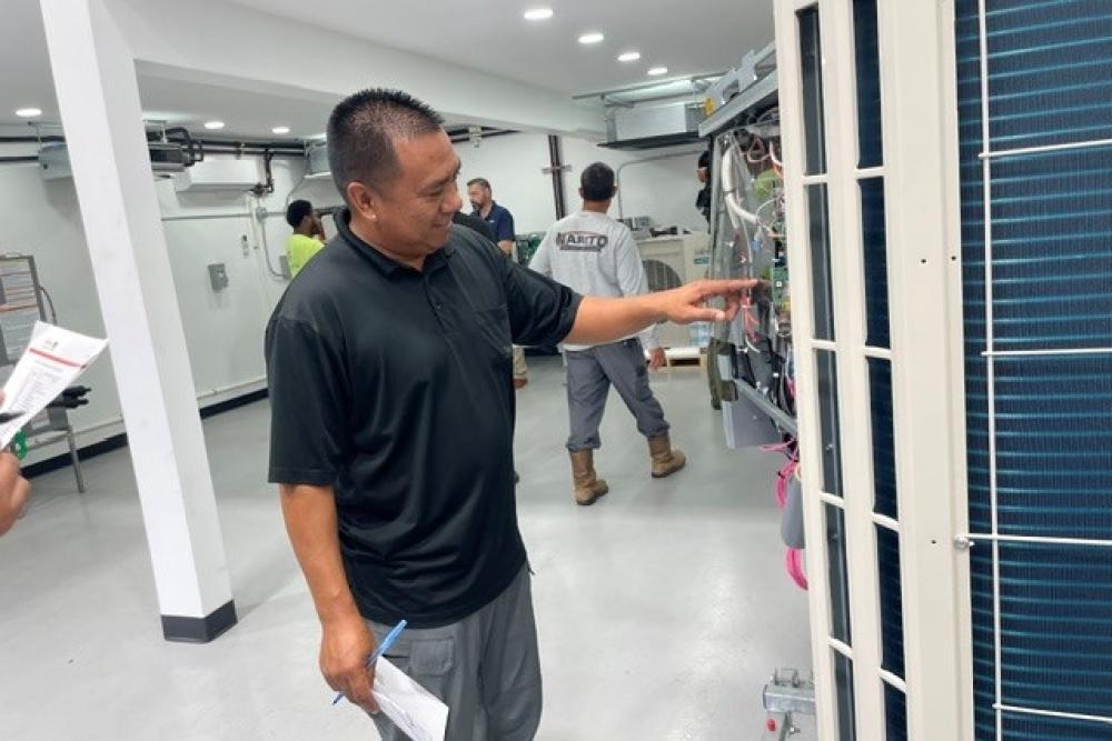 Fujitsu VRF Certification Class 2 hands-on training at the Bob Kayser Training Center