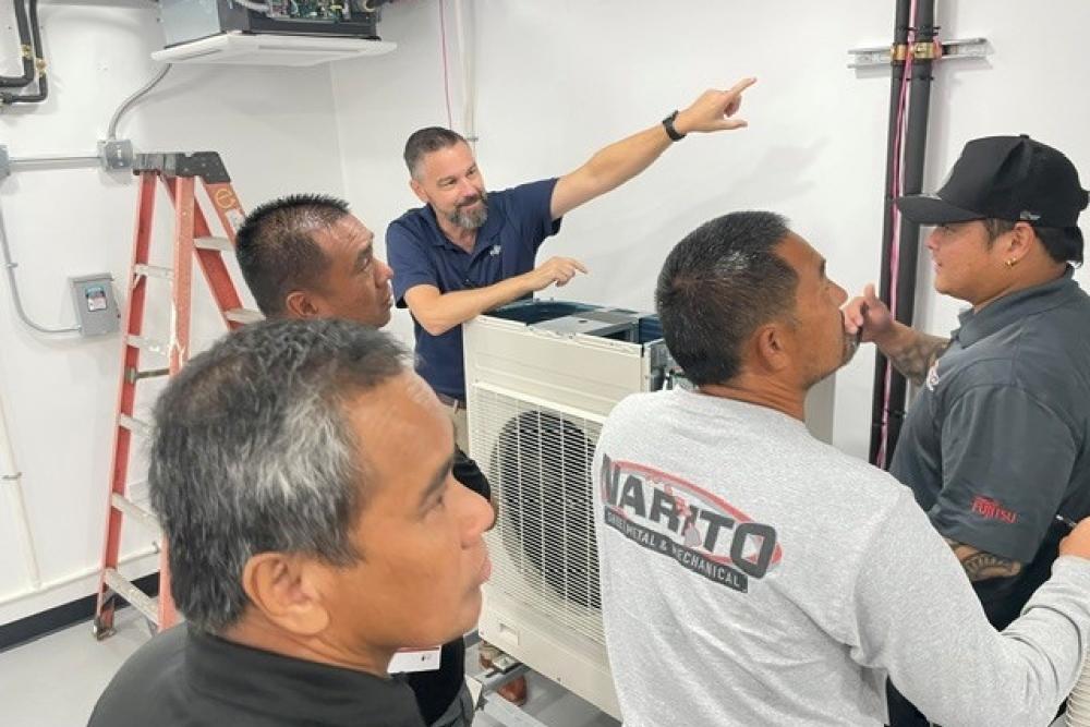 Fujitsu VRF Certification Class 2 hands-on training at the Bob Kayser Training Center