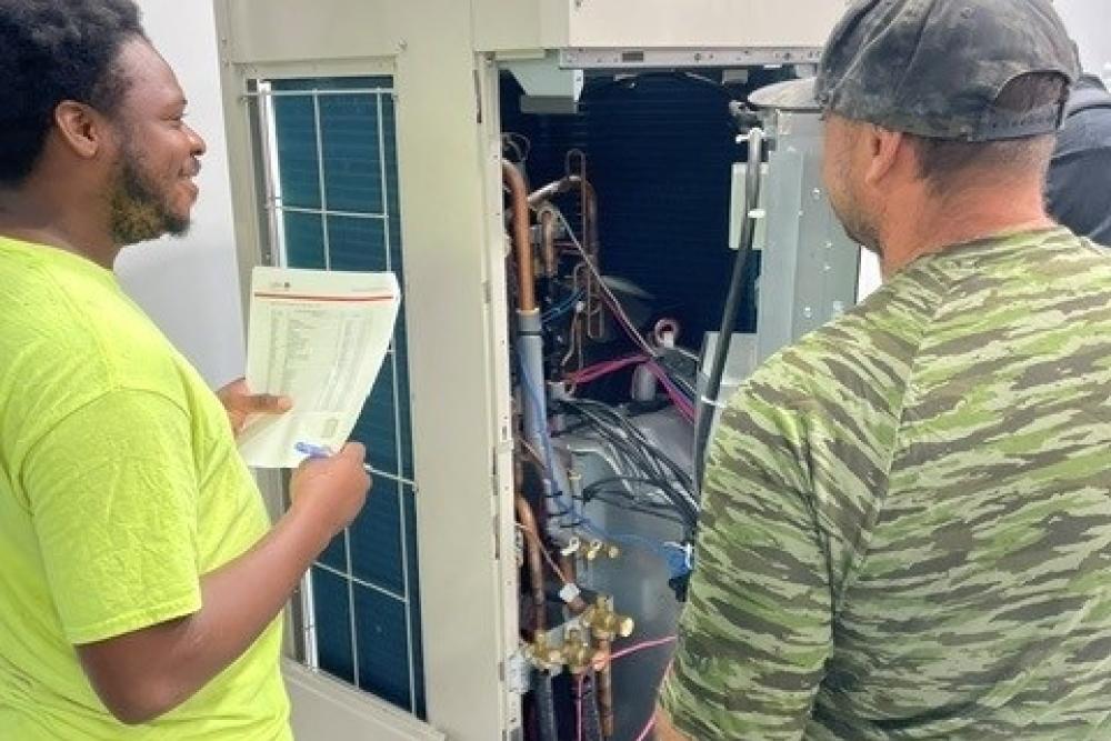 Fujitsu VRF Certification Class 2 hands-on training at the Bob Kayser Training Center