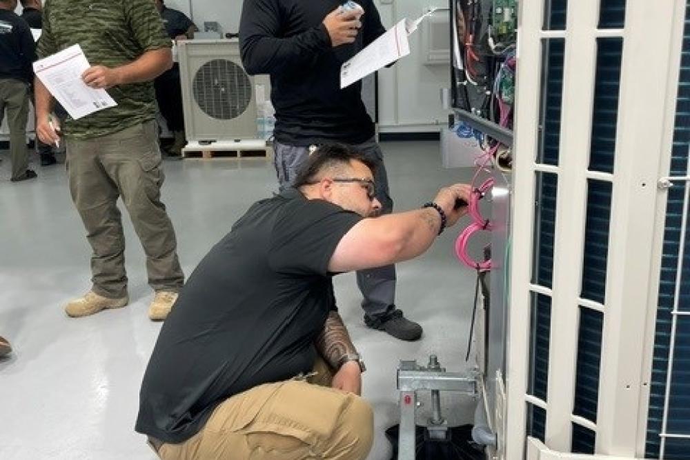 Fujitsu VRF Certification Class 2 hands-on training at the Bob Kayser Training Center