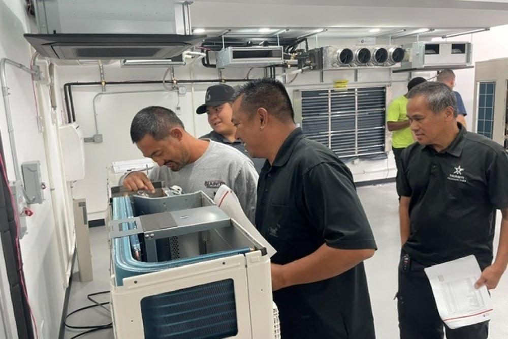Fujitsu VRF Certification Class 2 hands-on training at the Bob Kayser Training Center