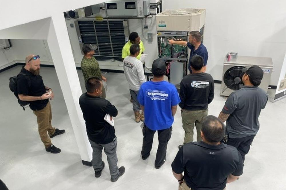 Fujitsu VRF Certification Class 2 hands-on training at the Bob Kayser Training Center