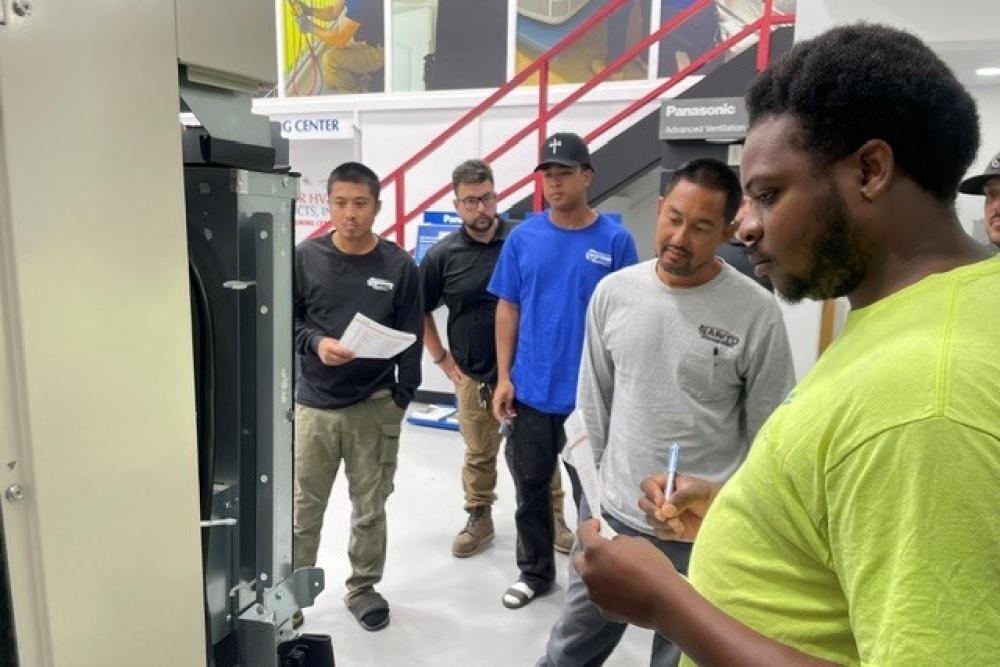 Fujitsu VRF Certification Class 2 hands-on training at the Bob Kayser Training Center