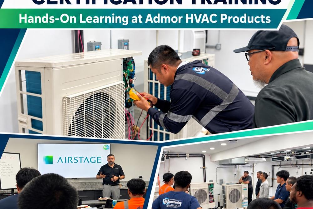 Fujitsu VRF Certification Class 2 hands-on training at the Bob Kayser Training Center