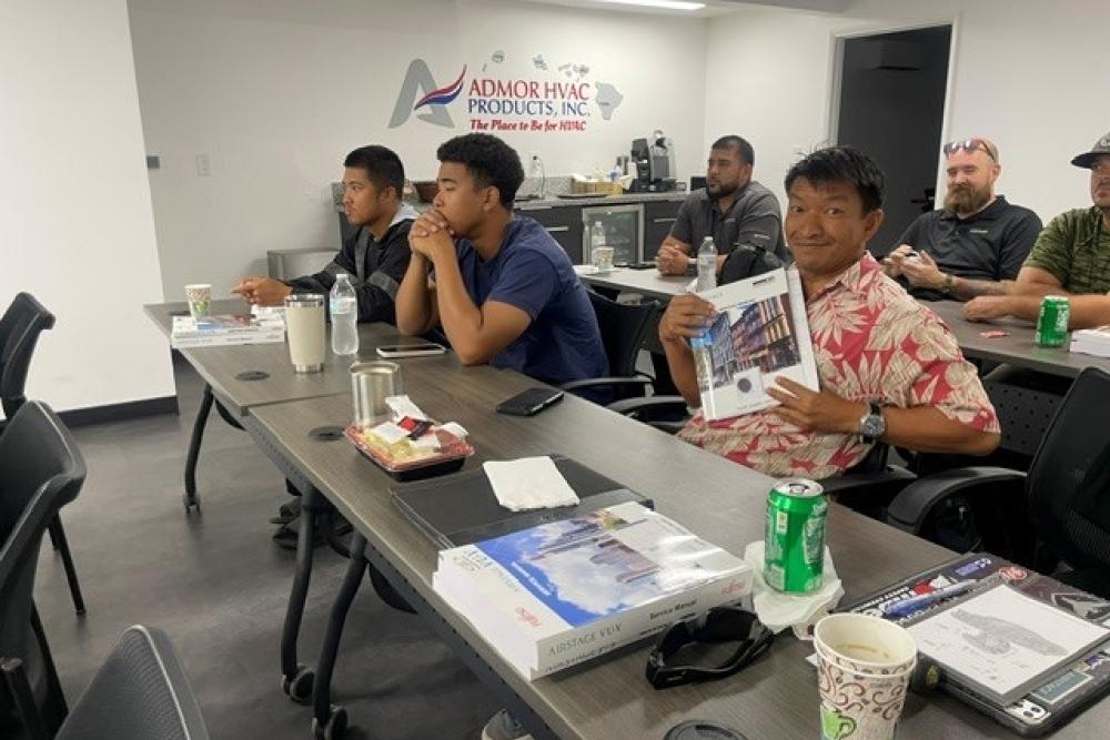 Fujitsu VRF Certification Class 2 hands-on training at the Bob Kayser Training Center