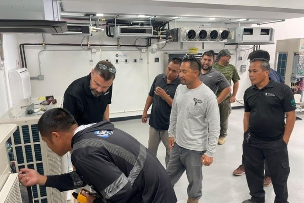 Fujitsu VRF Certification Class 2 hands-on training at the Bob Kayser Training Center