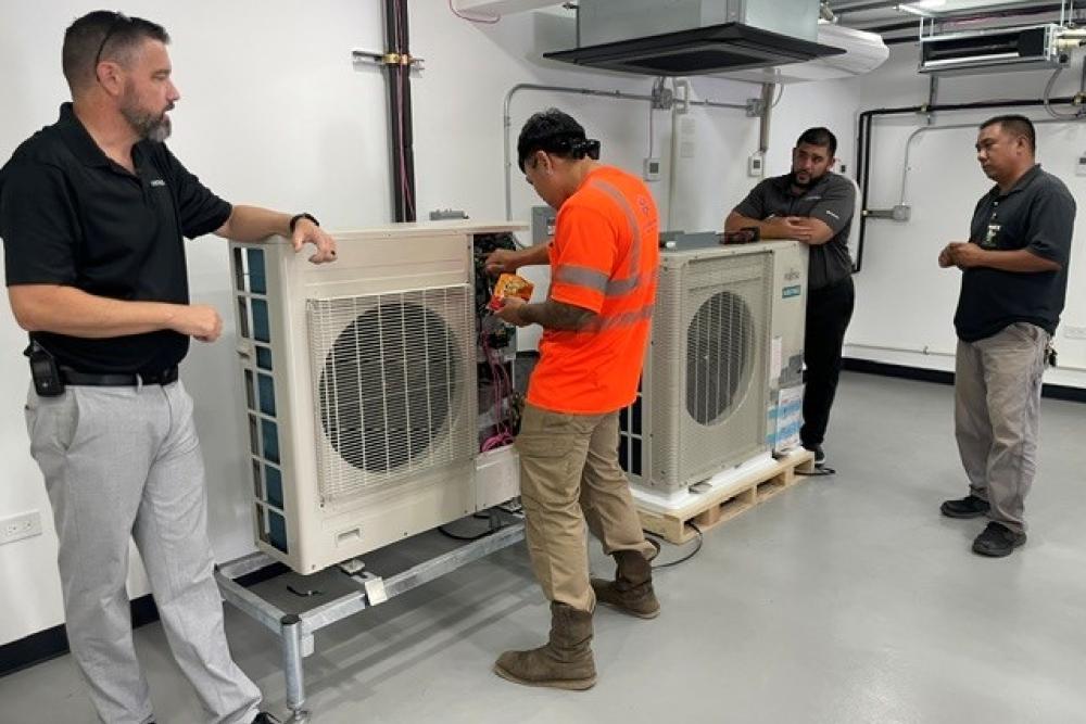 Fujitsu VRF Certification Class 2 hands-on training at the Bob Kayser Training Center