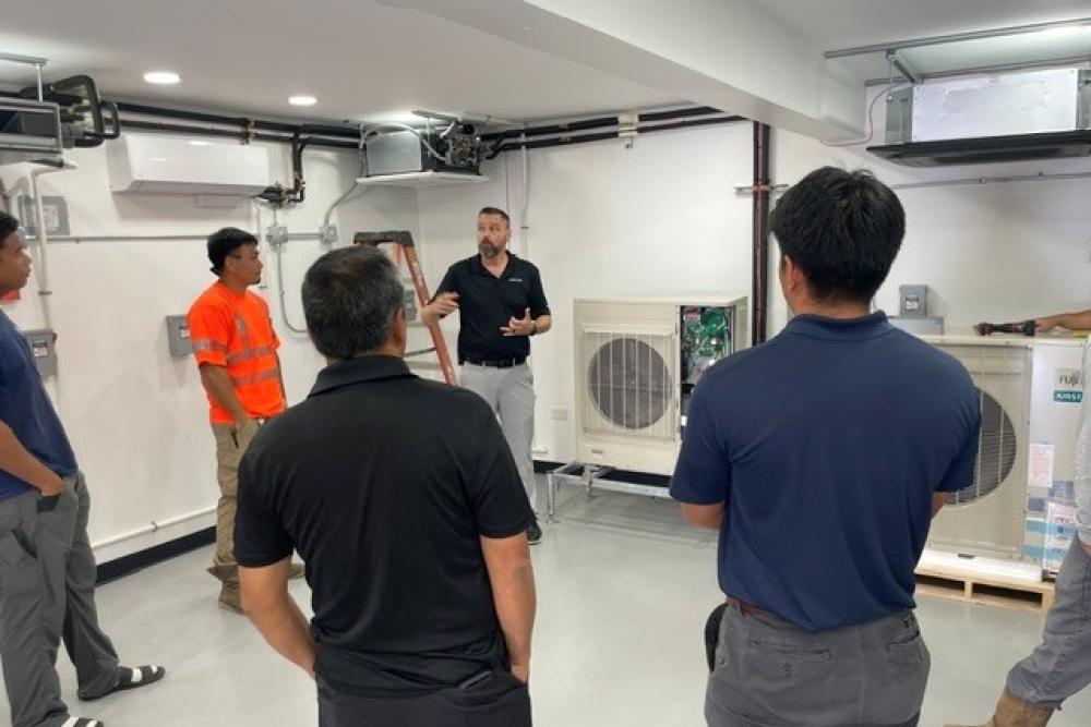 Fujitsu VRF Certification Class 2 hands-on training at the Bob Kayser Training Center