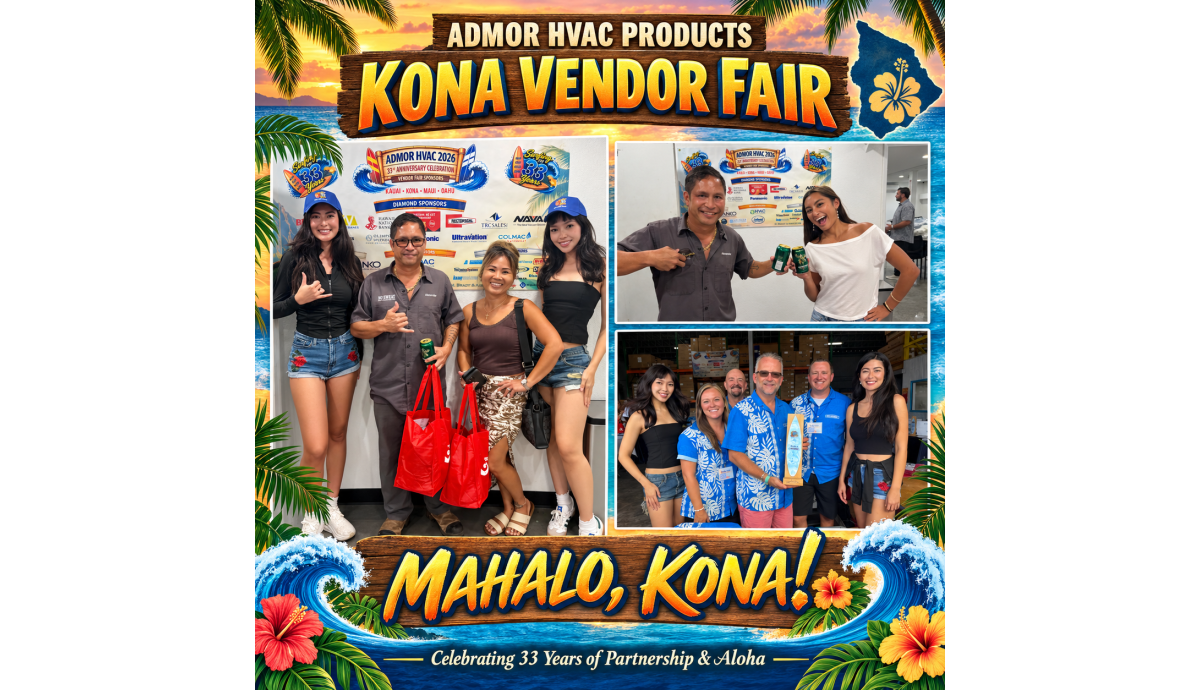 Admor HVAC Products 2026 Kona Vendor Fair recap