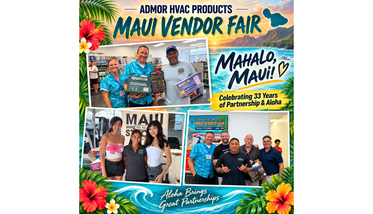 Admor HVAC Products 2026 Maui Vendor Fair recap