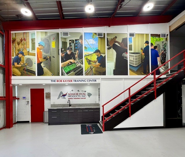 Hands-on equipment lab inside the Bob Kayser Training Center