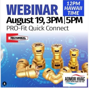 pro fit quick connect hvac fittings